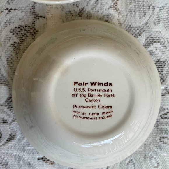 MEAKIN, ALFRED Fair Winds Brown Fruit/Dessert (Sauce) Bowl, Permanent Colors - Picture 4 of 4